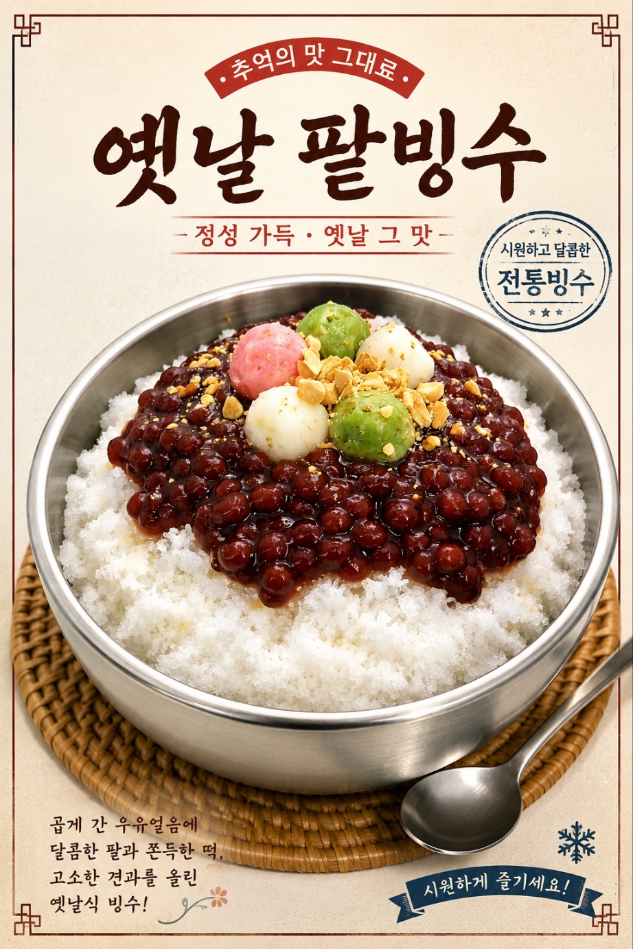 옛날 팥빙수